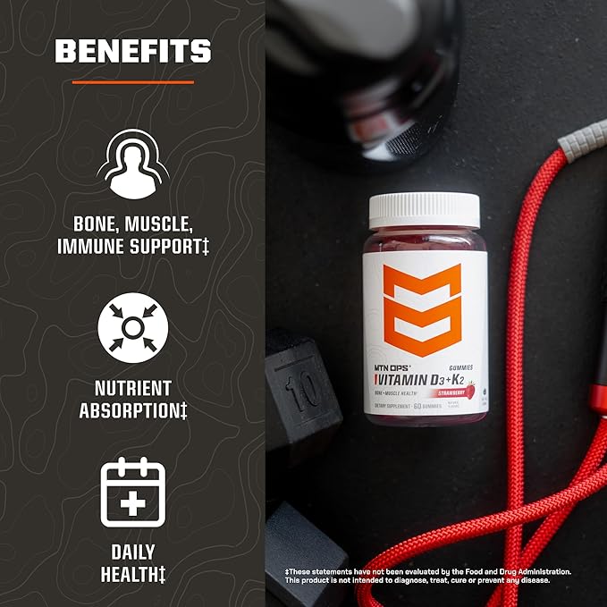 MTN OPS Vitamin D3 + K2 &amp Slumber Gummies Bundle