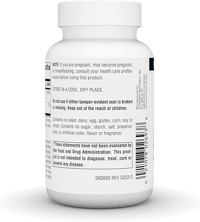 Source Naturals MegaFolinic Bioactive Form of Folic Acid* 800 mcg - 240 Tablets
