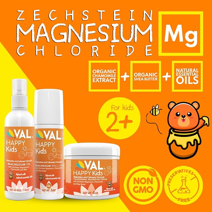 VAL Happy Kids Transdermal Magnesium Bundle for Kids