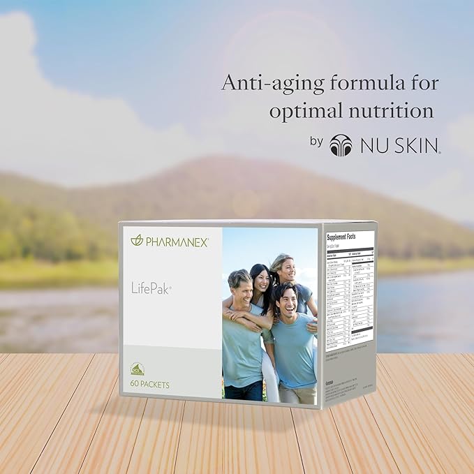 Nu Skin LifePak Advanced Nutritional Supplement for Adults | 60 Daily Packets | Aging Digestive and Gut Health Formula with Essential Vitamins Minerals and Phytonutrients