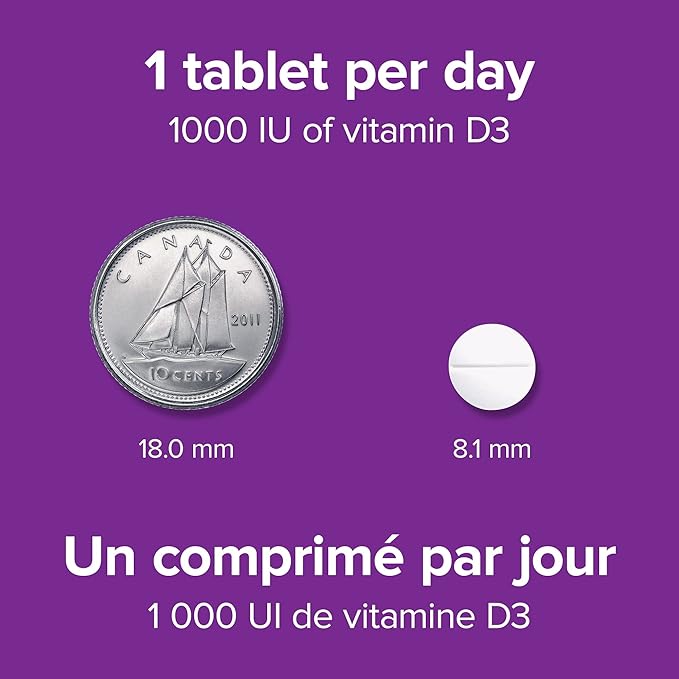 Webber Naturals Vitamin D3 1000 IU 500 Tablets
