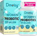 Menopause Supplements for Women 120 Billion CFU Probiotic 13-in-1 Herbs Probiotics Complex for Menopause Relief Hormone Balance Hot Flashes Night Sweats Mood Swings Gut &amp Immunity - 60 Cap