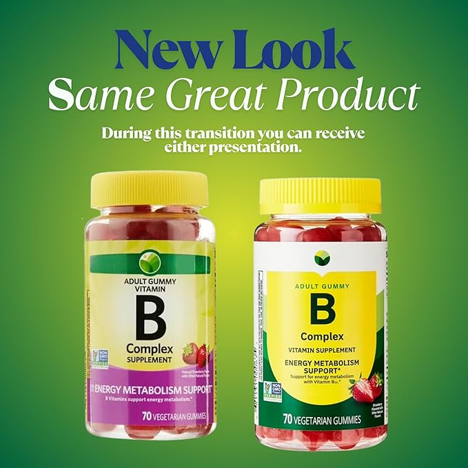 KP+ Vitamin B Complex | 70 Vegetarian Gummies | Supports Energy Metabolism &amp Nervous System Health | Strawberry Flavor | Pack of 1