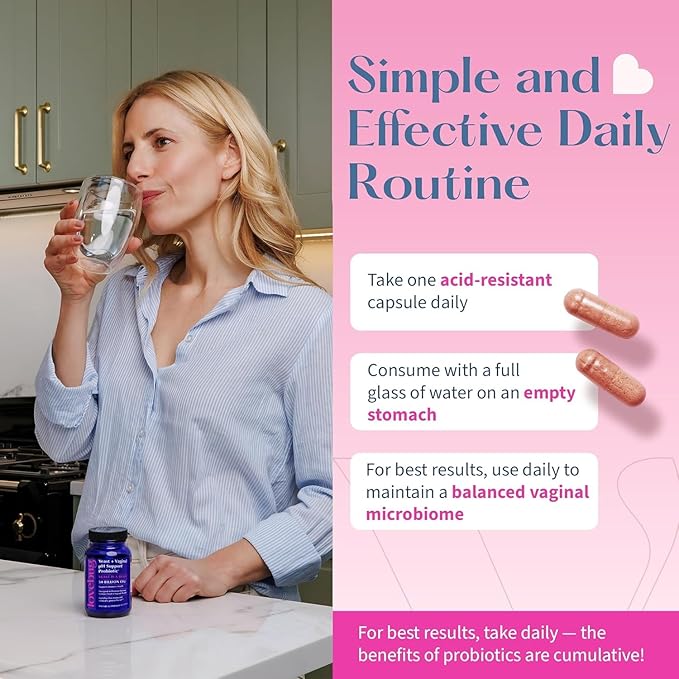 Lovebug Yeast and Vaginal Probiotics for Women pH Balance &amp Urinary Tract 50 Billion CFU UTI BV Odor Support with Lactobacillus Bifidobacterium Digestive &amp Vaginal Health Supplement 60 C