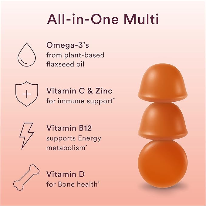 SmartyPants Women's Multivitamin Gummies Sugar Free: Biotin Methylfolate Omega 3 (ALA) Vitamin D &amp Kids Multivitamin Gummies and Fiber Supplement: Omega 3 Fish Oil (EPA/DHA) Vitamin D3