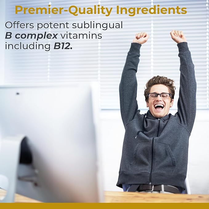 Premier Research Labs Max B-ND - Liquid Vitamin B Complex for Liver &amp Brain Health Sublingual Drops for Men &amp Women with Thiamin B12 &amp B6-8 Fl Oz Bottle