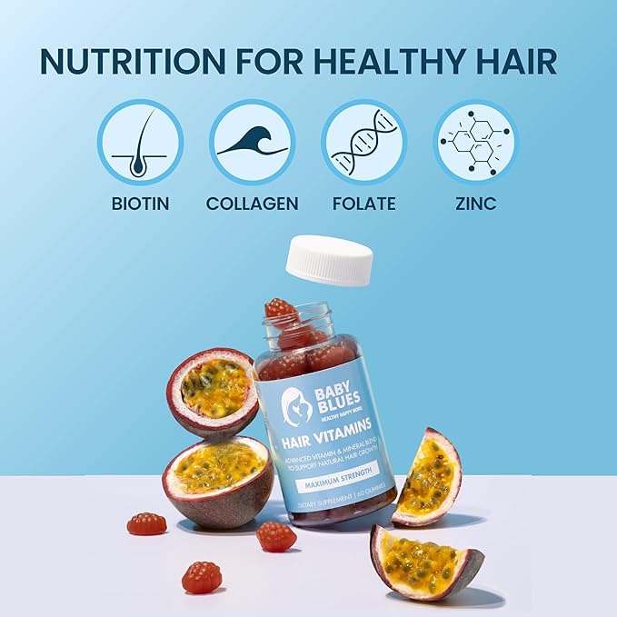 Baby Blues Hair Regrowth &amp Metabolism Support Gummies