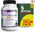 NervoLyn Max Maximum Strength Nerve Support Supplement 60 Capsules with Vitamin B Complex Vegan Gluten Free Non-GMO 30 Day Supply (5)