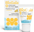 BioGaia Immune Active Baby Probiotic Drops + Vitamin D | for Babies &amp Toddlers 0-36 Months | Supports Digestive &amp Immune Health | Allergen Dairy Soy &amp Gluten Free | 50 Day Supply