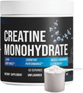 Creatine Monohydrate - Pure &amp Unflavored Creatine Powder - Vegan Gluten Free No Additives Non-GMO - Easy-Mix Formula for Strength &amp Performance Support - 5 g per Serving - 50 Servings