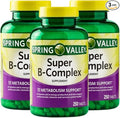 Unique Bundle Store Super Vitamin B Complex – 250 Tablets B Complex Vitamins Complejo B B12 B6 Biotin Folate Daily B Vitamins Supplement for Metabolism Support (Pack of 3)