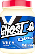 GHOST Whey Protein Powder Oreo - 1LB Tub 25G of Protein - Flavored Isolate Concentrate &amp Hydrolyzed Whey Protein Blend - Post Workout Shakes