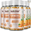 Turmeric Curcumin Gummies with Ginger &amp Black Pepper Herbal Supplement-400 Count for Adults and Kids - Tumeric Gummy Supplements Vegan Organic Gelatin-Free 5 Pack