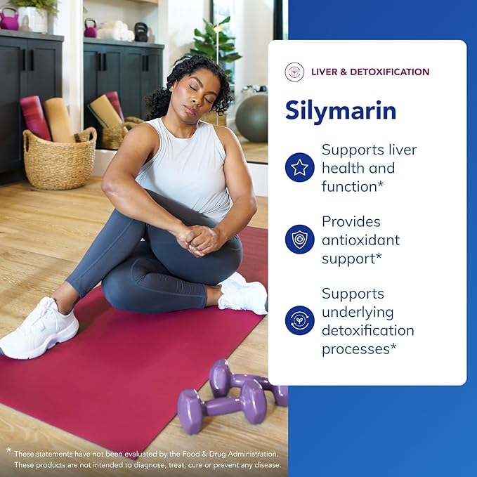 Pure Encapsulations Silymarin - 250 mg Milk Thistle Per Capsule - Liver Health Support - Antioxidants Supplement - Non-GMO &amp Vegan - 120 Capsules