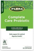 Flora - Complete Care Probiotic - 34 Billion Cells - Supports Immune &amp Digestive Health - Contains Lactobacillus Acidophilus &amp More - Gluten-Free &amp Non-GMO - 30 Vegetarian Capsules