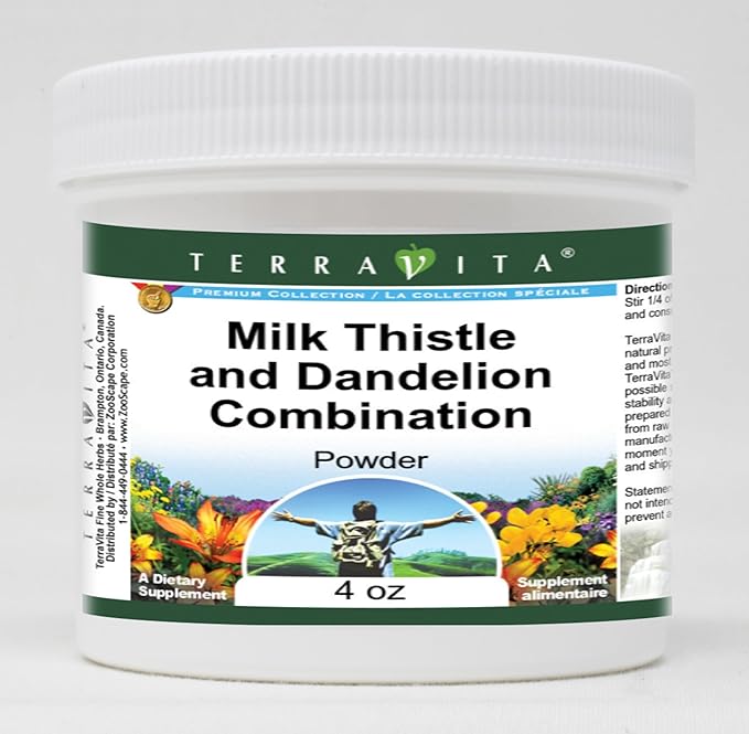 Milk Thistle and Dandelion Combination Powder (4 oz ZIN: 512990)