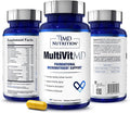 1MD Nutrition MultiVitMD Daily Multivitamin – 19 Essential Vitamins &amp Minerals for Adults Over 55 | Supports Healthy Aging Heart Brain Bone &amp Immune Health | Designed for Absorption | 30 C