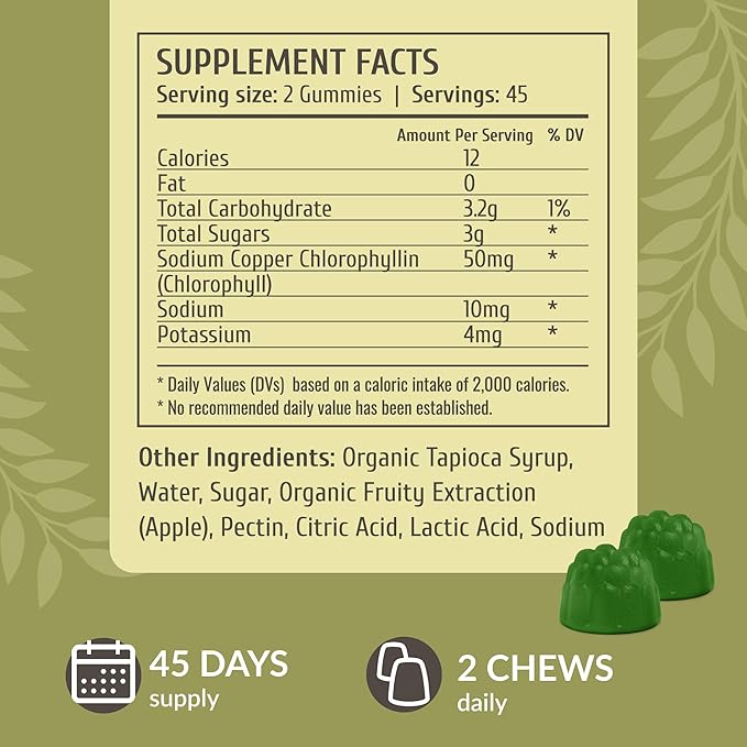 HERBAMAMA Milk Thistle and Chlorophyll Kit - Bundle of Milk Thistle Gummies &amp Chlorophyll Gummies - Vegan Non GMO Gelatin-Free - 2 Pack