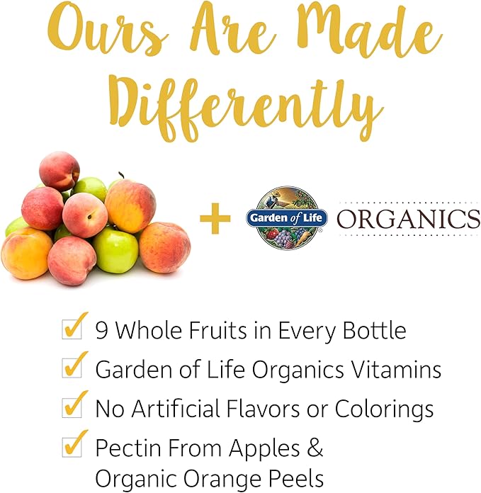 Garden of Life Organic Kids 120 Fruit Chew Gummy Vitamins &amp 30 Cherry Probiotic Gummies