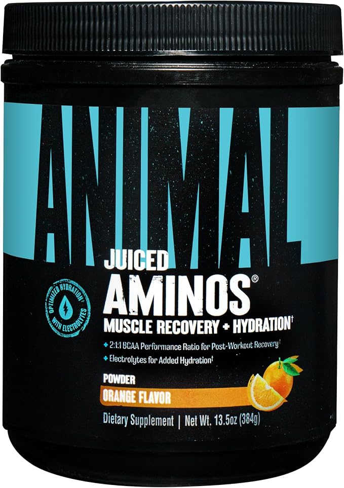 Animal Whey Isolate Whey Protein Powder – Isolate Loaded for Post Workout and Recovery &amp Juiced Aminos - 6g BCAA/EAA Matrix Plus 4g Amino Acid Blend