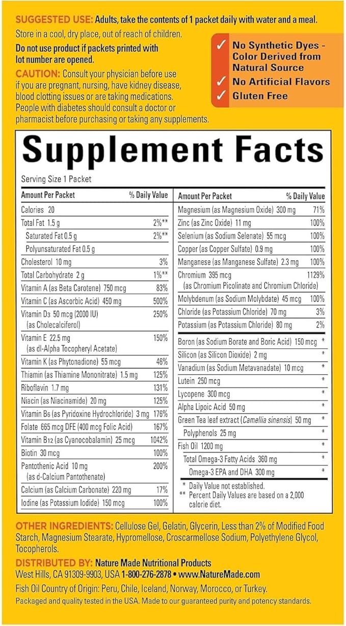 Nature Made Diabetes Health Pack 30-Count