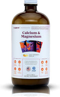 LIQUIDHEALTH Calcium &amp Magnesium Adult Liquid Vitamin Supplement - Bone Joint Muscle Connective Tissue Support Heart Health Essential Nutrients - Made in the USA Vegan Non GMO No Sugar (32