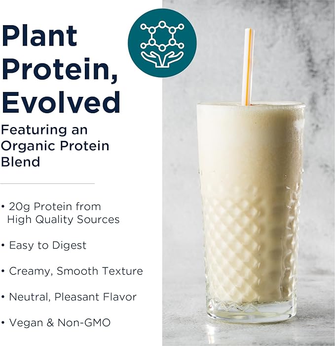 Designs for Health Phytotein Vegan Protein Powder - 20g Organic Rice Sacha Inchi Pumpkin Seed Sunflower Seed &amp Pea Protein Powder Blend - Creamy Texture Vanilla Plant Protein (465g)