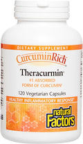 Natural Factors CurcuminRich Theracurmin 30 mg Formulated for Superior Absorption 120 Count (Pack of 1)