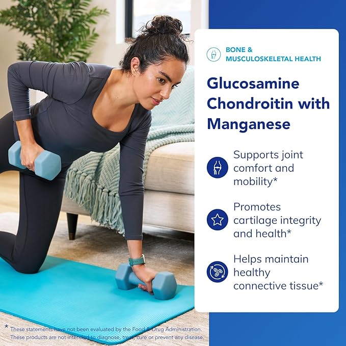 Pure Encapsulations Glucosamine Chondroitin with Manganese | Supplement for Joint Support Comfort Mobility Cartilage Integrity and Health and Connective Tissue* | 120 Capsules