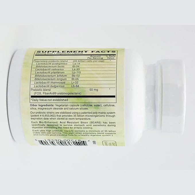 Holly Hill Health Foods 35 Billion ProBiotic 30 Vegetarian Capsules