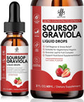 iMATCHME Soursop Graviola Liquid Drop for Cell Support &amp Regeneration Immune System and Gut Health Support Soursop Bitters Liquid Herbal Goodness Sugar/Gluten Free Strawberry Flavor 2 Fl Oz
