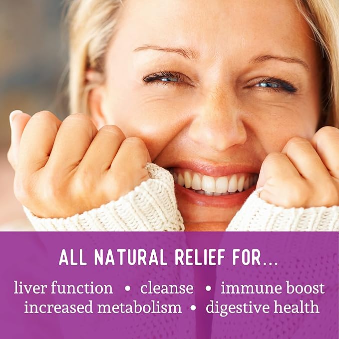 Dr. Barry's Total Liver Supplement with Milk Thistle Artichoke Dandelion Root Support Healthy Liver Function &amp Natural Cleanse Boost Immune System 60 Capsules