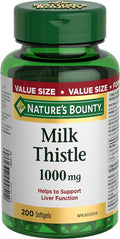Nature's Bounty Milk Thistle Value Size 200 Softgels