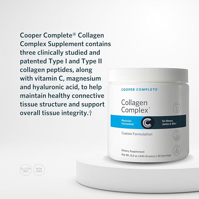 Cooper Complete Collagen Peptides Complex – Multi-Collagen Powder with Vitamin C and Hyaluronic Acid – 30 Servings