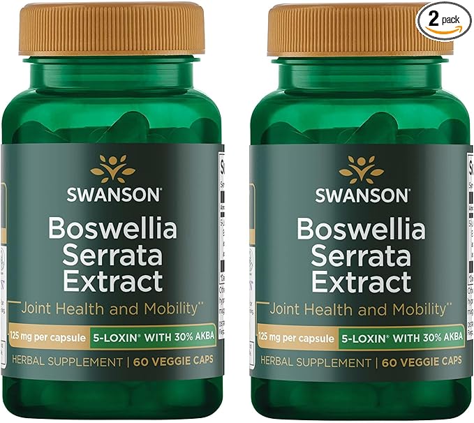 Swanson Boswellia Serrata Extract 125 mg 60 Veg Caps 2 Pack