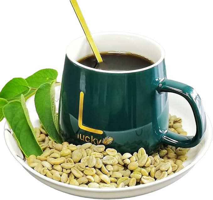 FixtureDisplays Ethiopian Yirgacheffe Raw Green Unroasted Coffee Beans 32 Ounces Size 15883-32oz-2D