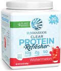 Sunwarrior Clear Protein Powder Plant-Based Water Mix Vegan and Refreshing Protein and Hydration Supplement 10g Per Serving Watermelon Flavored 420g Tub 30 Servings