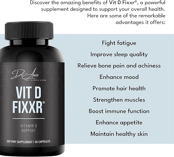 VIT D by Dr. Amie | High Potency Vitamin D with K1 K2 and geranylgeraniol (GG) | 10000 IU per Capsule | 30 Day Supply 30 Capsules