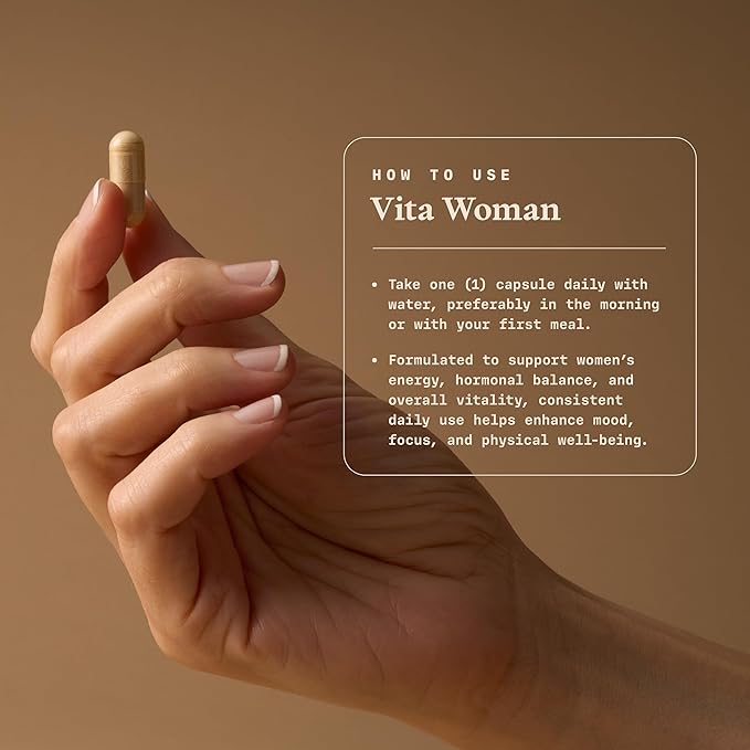 Ultra Life Sport - VITA Woman Premium Multivitamin for Women - 30 Capsule Daily Vitamins for Women with Vitamin E K2 MK-7 and B for Maximum Absorption - 100% Vegan Organic Non-GMO Gluten Free
