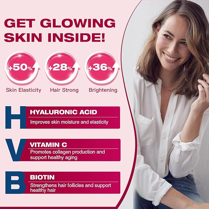DRFOSTER Multi Collagen Peptides Powder with Probiotics - Type I II III V X Hydrolyzed Collagen Peptides with Multivitamins Hyaluronic Acid &amp Biotin - Support Skin Hair Nail Joints &amp Gut 35