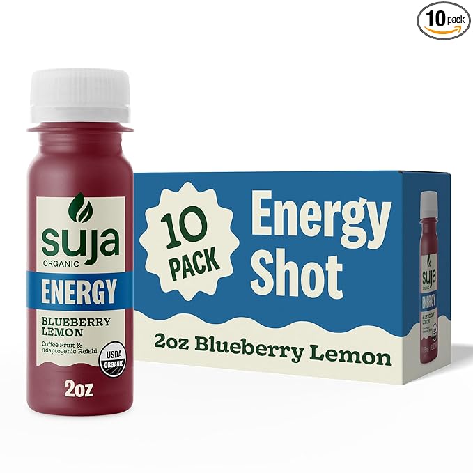 Suja Juice Organic Energy Wellness Shot 2 Ounce (Pack of 10)