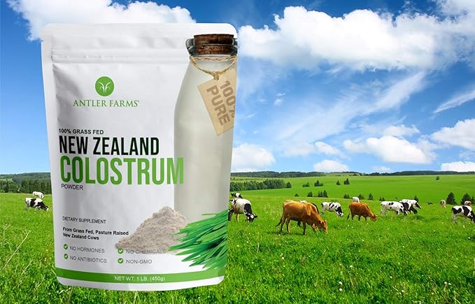 Antler Farms 100% Pure New Zealand Colostrum &amp Collagen Powder Bundle
