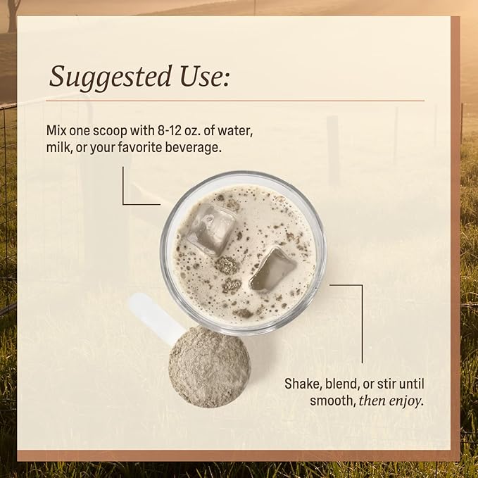 Men’s Whey Protein Powder Vanilla Grass Fed A2 Regenerative Whey with KSM-66 Ashwagandha® &amp Acti Veda™ (22g Protein)