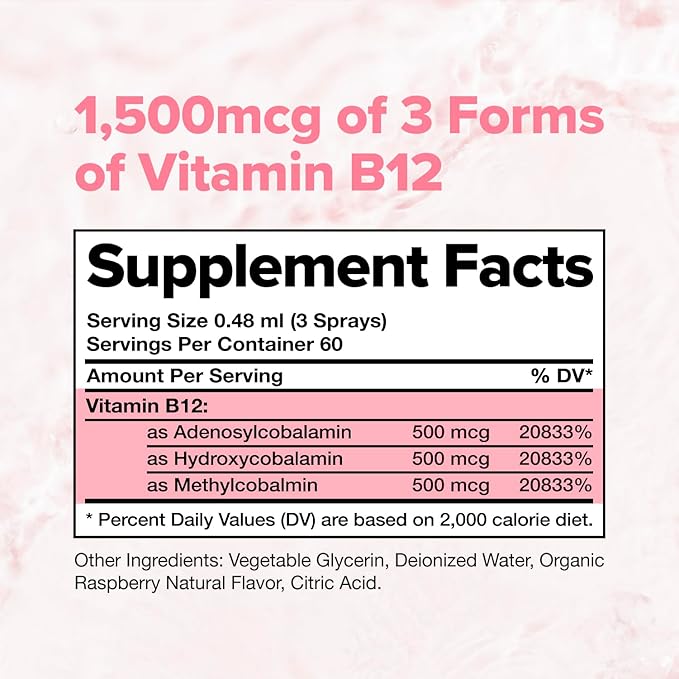 Complement Triple B12 Spray &amp Creatine Bundle – Vegan B12 Supplementation and Muscle Performance Support