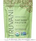 Truvani Vegan Pea Protein Powder | Matcha | 20g Organic Plant Based Protein | 20 Servings | Keto | Gluten &amp Dairy Free | Low Carb | No Added Sugar