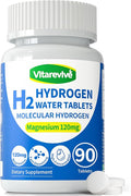 Molecular Hydrogen Water Tablets for Drinking Water – H2 Molecular Hydrogen Fast DissolvingAntioxidant Water Enhancer Daily Wellness Support 90 Count