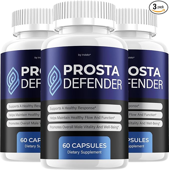 (3 Bottles) ProstaDefender – Advanced Capsule Formula Supplement Pills for Daily Health Support (180 Capsules)