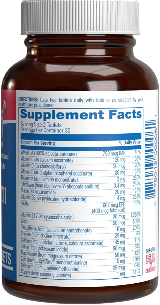 Iron Free Multivitamin for Women 50 and Over - Gentle Easy to Digest Over 50 Multivitamin for Men &amp Women with 30 Nutrients for Comprehensive Wellness &amp Immune Support - Made in The US - 30 Se