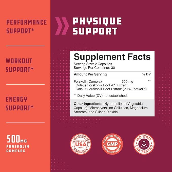 Bundle of Forskolin Weight Loss Supplement - Builds Muscle &amp Boosts Energy and Creatine Tablets Formula Blend of Creatine Monohydrate HCL &amp Pyruvate - Muscle Mass Gain &amp Recovery for Men