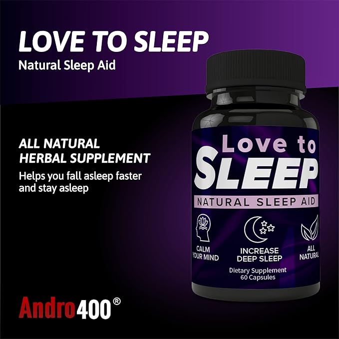 Andro400 Love to Sleep Natural Sleep Aid 60 Count